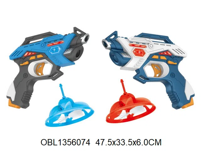 2支庄电动枪带灯光声音配2个飞碟带灯光   枪各3*AA无包电  飞碟配USB_OBL1356074