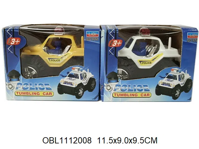 电动翻斗警车 无包电 2色混装_OBL1112008