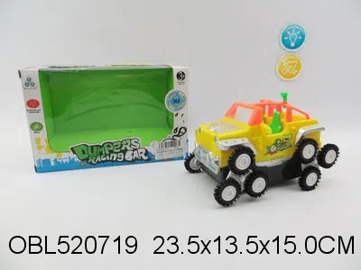 电动越野翻斗车带灯光音乐 无包电 蓝 黄2色混装_OBL520719