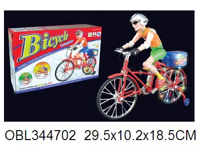 音乐闪光电动自行车坐赛车手_OBL344702