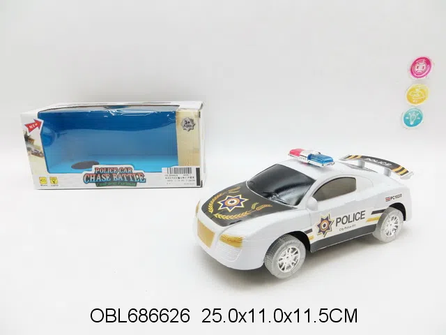 电动万向明轮警车带灯光音乐 无包电_OBL686626