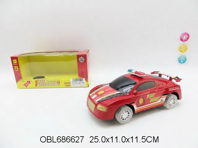电动万向明轮消防警车带灯光音乐 无包电_OBL686627