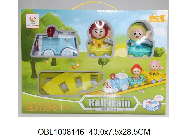 电动轨道车套装带灯光音乐 无包电_OBL1008146