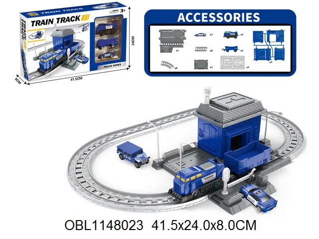 电动轨道车警察套装 1颗AA电池无包电_OBL1148023