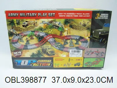 电动军事拼装积木轨道车 无包电_OBL398877