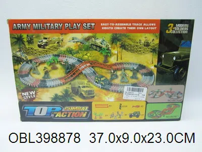 电动军事拼装积木轨道车 无包电_OBL398878