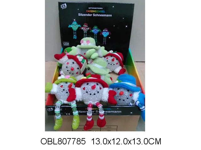12只庄圣诞雪人带灯光 LED灯 包电_OBL807785