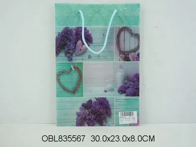 中号方形丁香花环保礼品袋 膜袋/12个_OBL835567