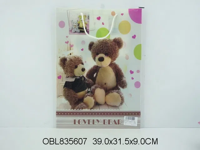 特大号方形子母熊环保礼品袋 膜袋/12个_OBL835607