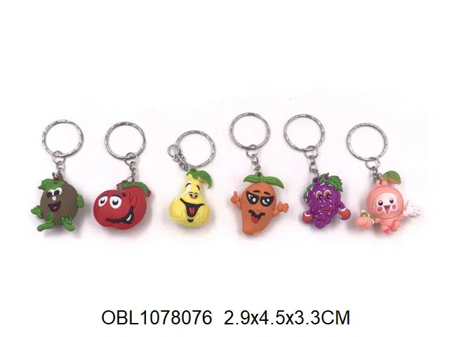 卡通水果钥匙扣 100个装1袋_OBL1078076
