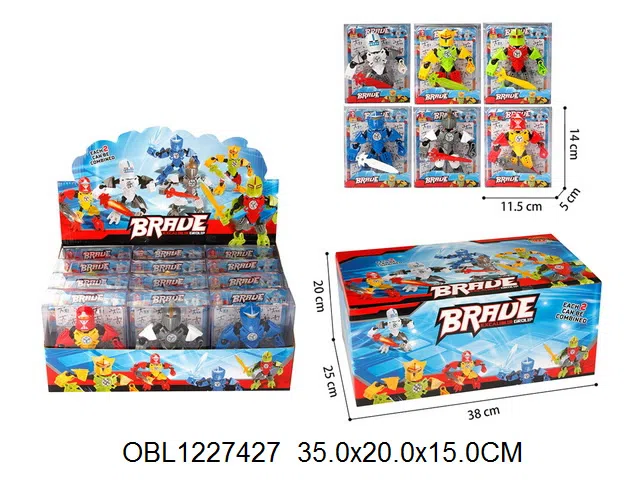 拼装机器人 6款混装  12小盒装1展示盒_OBL1227427