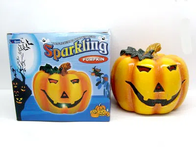 陶瓷鳞片七彩南瓜灯_OBL026913