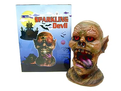 陶瓷鬼头(七彩灯)_OBL082495