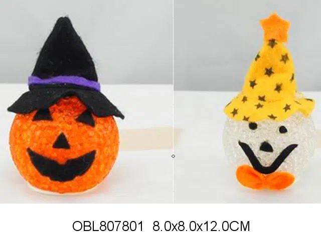 万圣节南瓜带灯光 LED灯 包电 2款混装_OBL807801