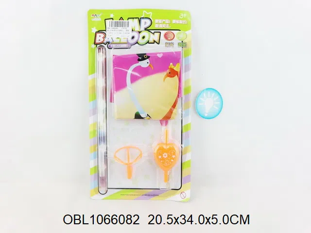 桃心托杆充气灯球带灯光 包电 出货无充气 中英文版_OBL1066082