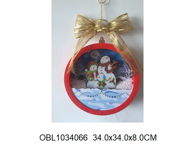 红色飘雪圣诞球带灯光音乐配USB线  无包电池_OBL1034066