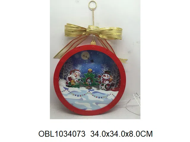 红色飘雪圣诞球带灯光音乐配USB线  无包电池_OBL1034073