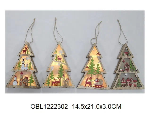 树灯挂件 无包电2*AAA 4款混装  气泡袋_OBL1222302