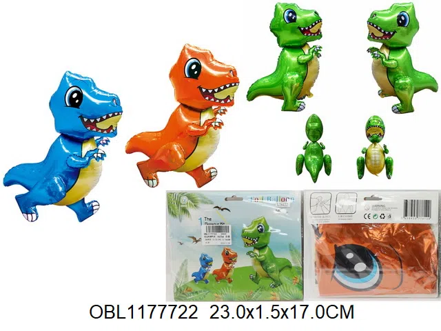 恐龙铝膜气球  3色混装_OBL1177722