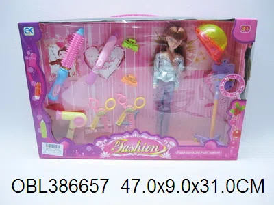 11寸空身芭芘套装带灯光音乐 无包电 3款3色_OBL386657