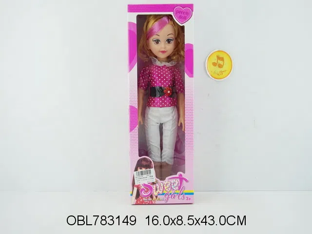 18寸空身芭芘带四声IC 包电 主体衣服1款2色混装_OBL783149