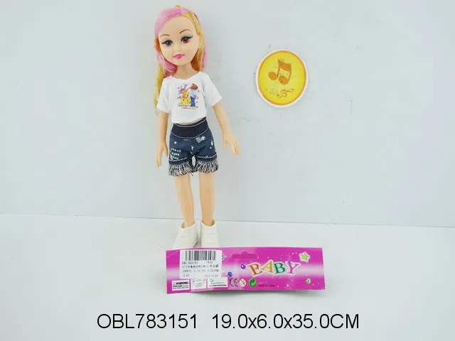 12寸空身芭芘带四声IC 包电 主体衣服1款2色混装_OBL783151