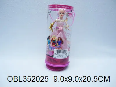 7寸带音乐盒实身芭芘 1款2色混装_OBL352025