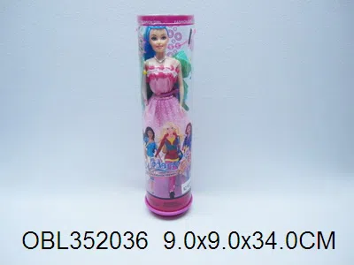 11寸带音乐盒实身芭芘 1款2色混装_OBL352036