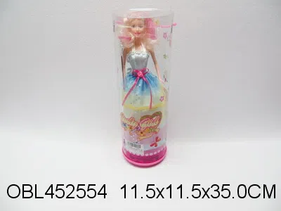 11.5寸实身芭芘配饰品带音乐盒 衣服1款3色混装_OBL452554