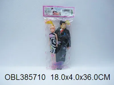 11.5寸空身夫妻芭芘 1款2色_OBL385710