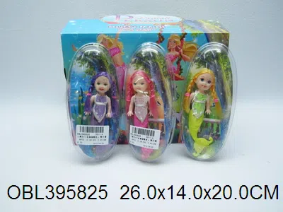 12身庄3寸实身硬尾美人鱼 3款混装1款衣服2色_OBL395825