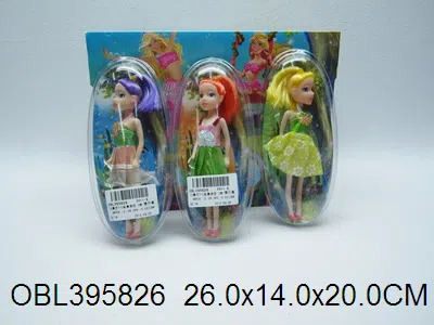 12身庄7寸实身芭芘 3款混装1款衣服2色_OBL395826