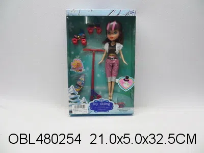 9寸实身芭芘套装 衣服1款2色_OBL480254