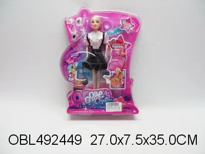 11寸实身芭芘套装 衣服1款2色混装_OBL492449