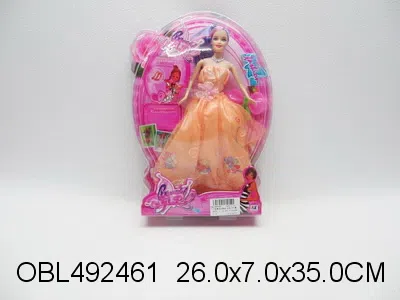 11寸实身芭芘套装 衣服1款2色混装_OBL492461