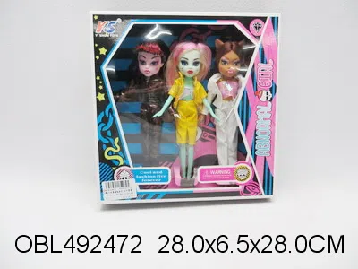 3身9寸实身魔鬼芭芘 衣服1款2色混装_OBL492472