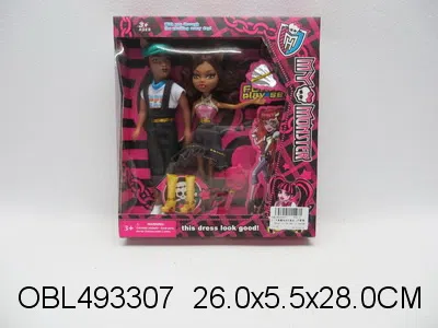 9寸夫妻魔鬼芭芘套装 女实身 男空身 2款混装 衣服1款1色_OBL493307