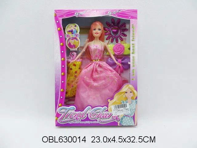 11.5寸实身芭芘套装 主体衣服多款多色混装_OBL630014