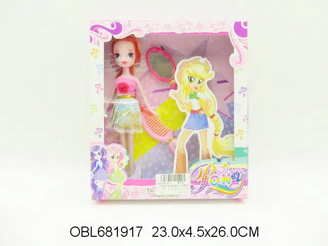 9寸实身马妹芭芘套装 主体衣服1款2色混装_OBL681917