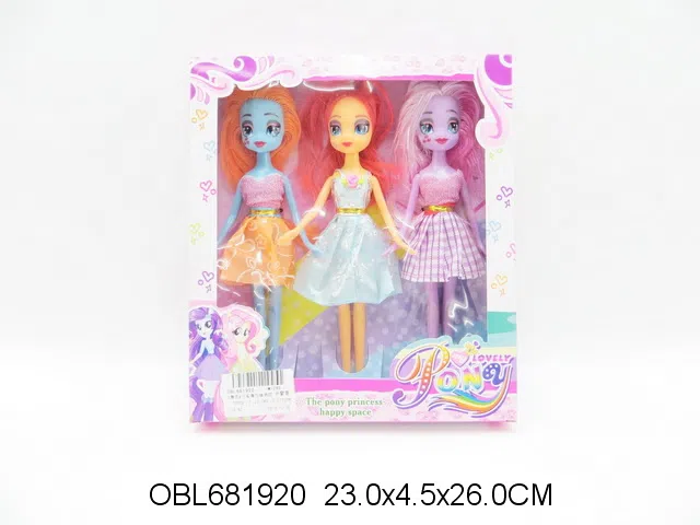 3身庄9寸实身马妹芭芘 主体衣服1款2色混装_OBL681920