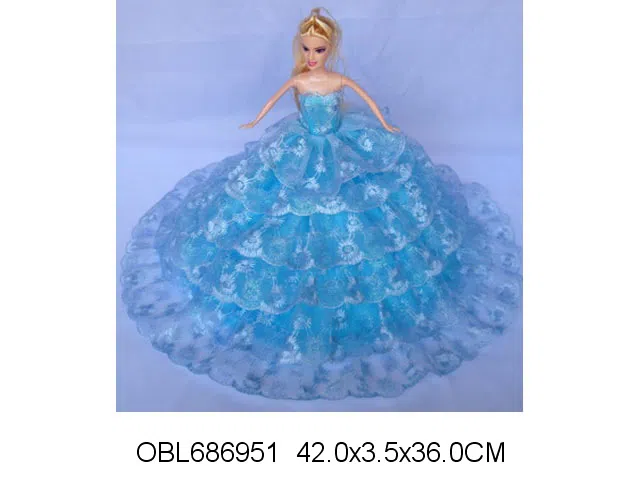 11.5寸实身婚纱芭芘 主体衣服1款1色混装_OBL686951