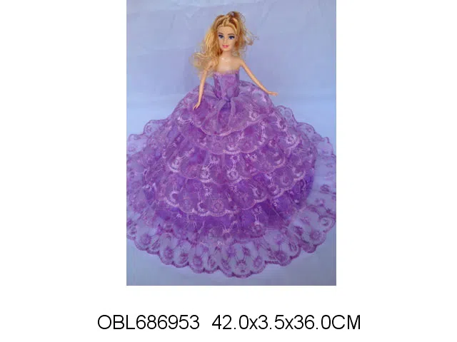 11.5寸实身婚纱芭芘 主体衣服1款1色混装_OBL686953