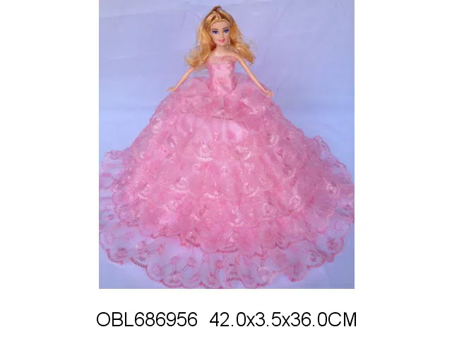 11.5寸实身婚纱芭芘 主体衣服1款1色混装_OBL686956