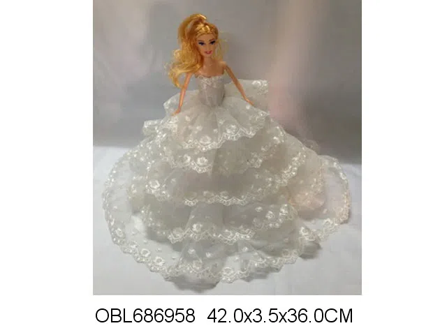 11.5寸实身婚纱芭芘 主体衣服1款1色混装_OBL686958