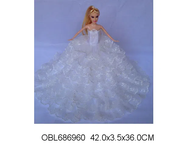 11.5寸实身婚纱芭芘 主体衣服1款1色混装_OBL686960