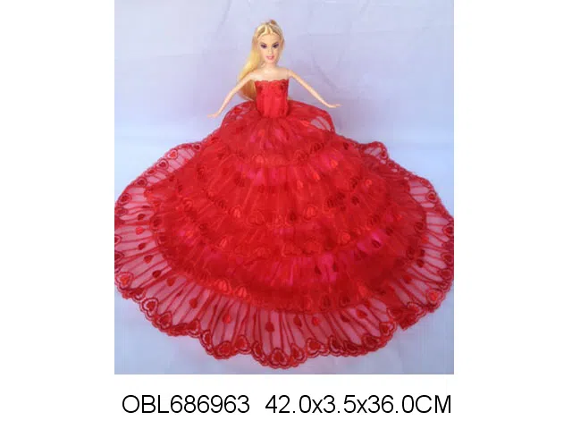 11.5寸实身婚纱芭芘 主体衣服1款1色混装_OBL686963