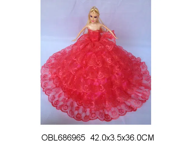 11.5寸实身婚纱芭芘 主体衣服1款1色混装_OBL686965