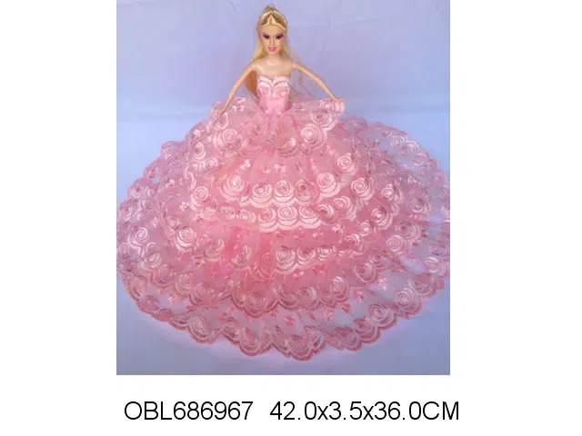 11.5寸实身婚纱芭芘 主体衣服1款1色混装_OBL686967