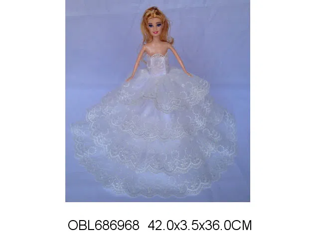 11.5寸实身婚纱芭芘 主体衣服1款1色混装_OBL686968