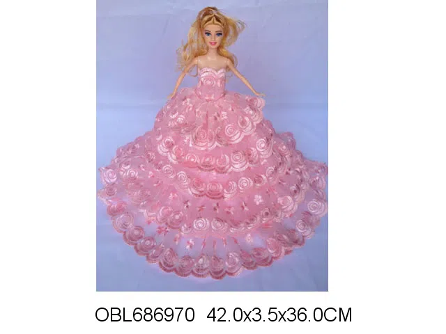 11.5寸实身婚纱芭芘 主体衣服1款1色混装_OBL686970